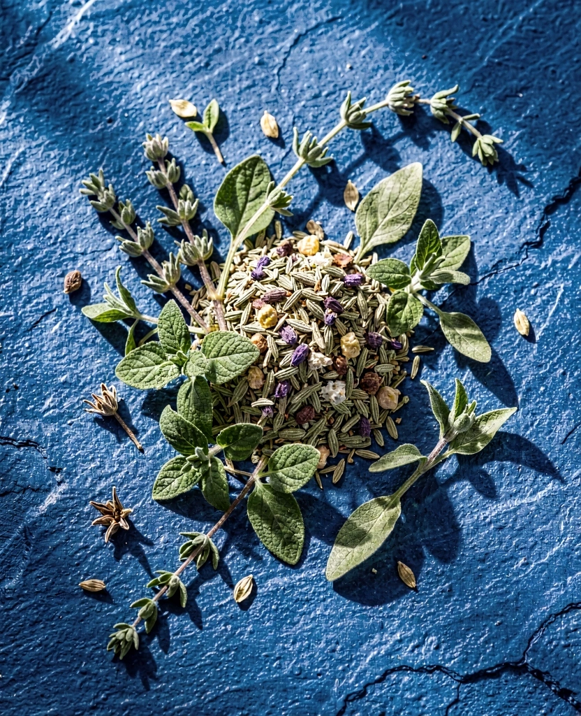 Dried Mediterranean herbs