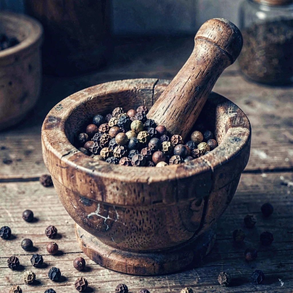 Traditional mortar and pestle